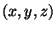 $ (x, y, z)$
