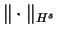 $ \Vert \cdot \Vert _{H^{s}}$