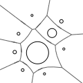 2D Apollonius Graphs (Delaunay Graphs of Disks) Illustration